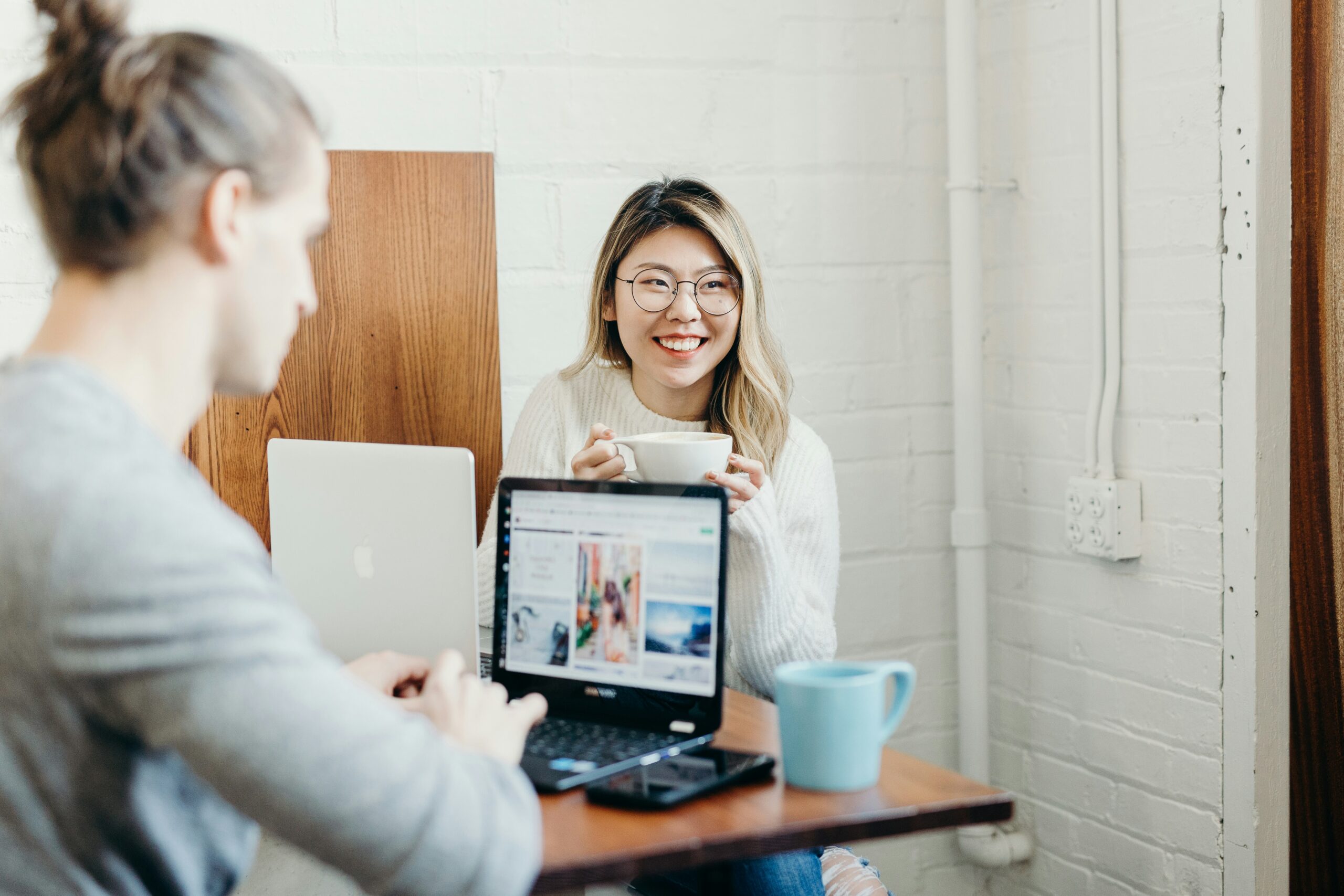 woman leading a marketing career path