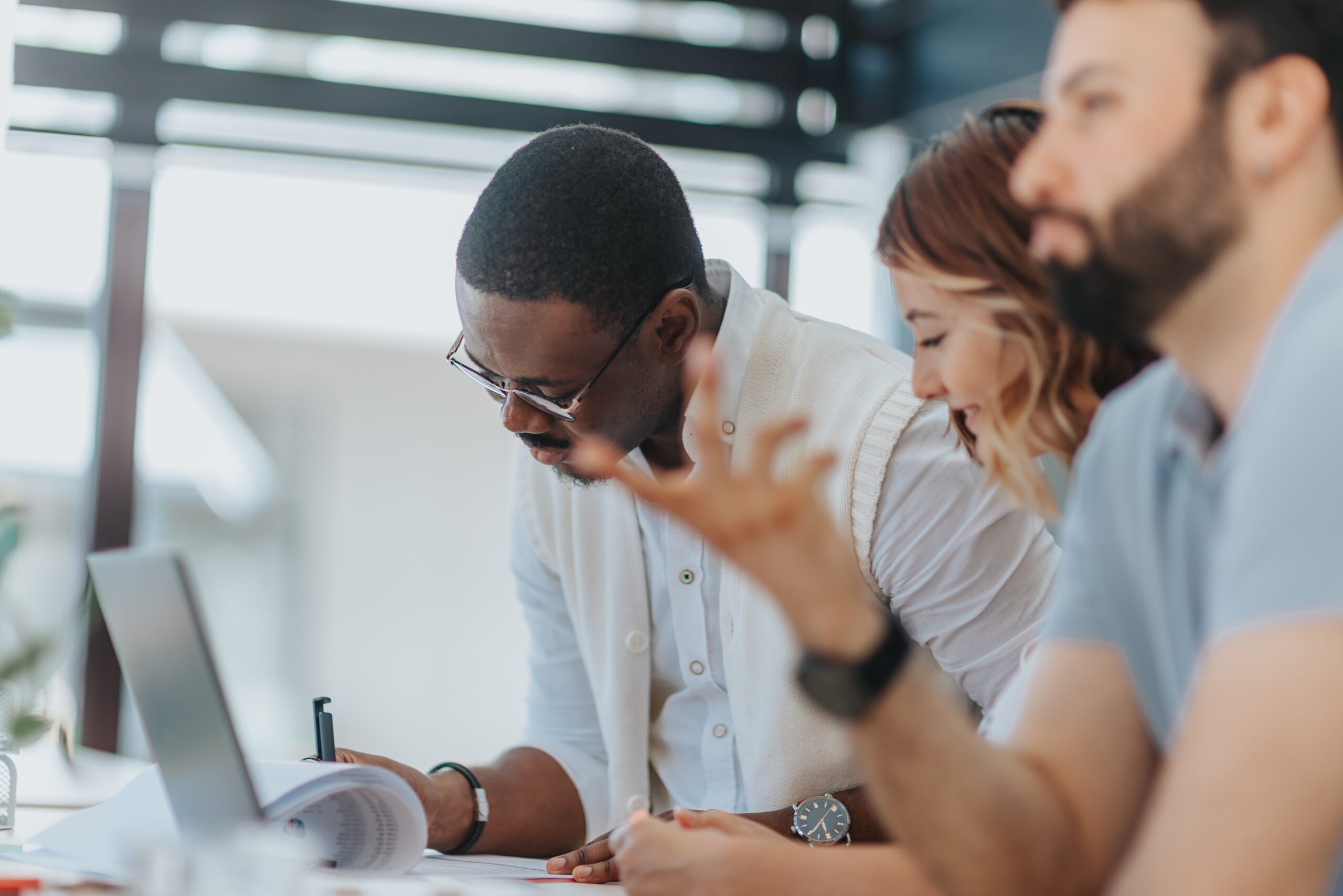 A team learning how to get more leads for a business